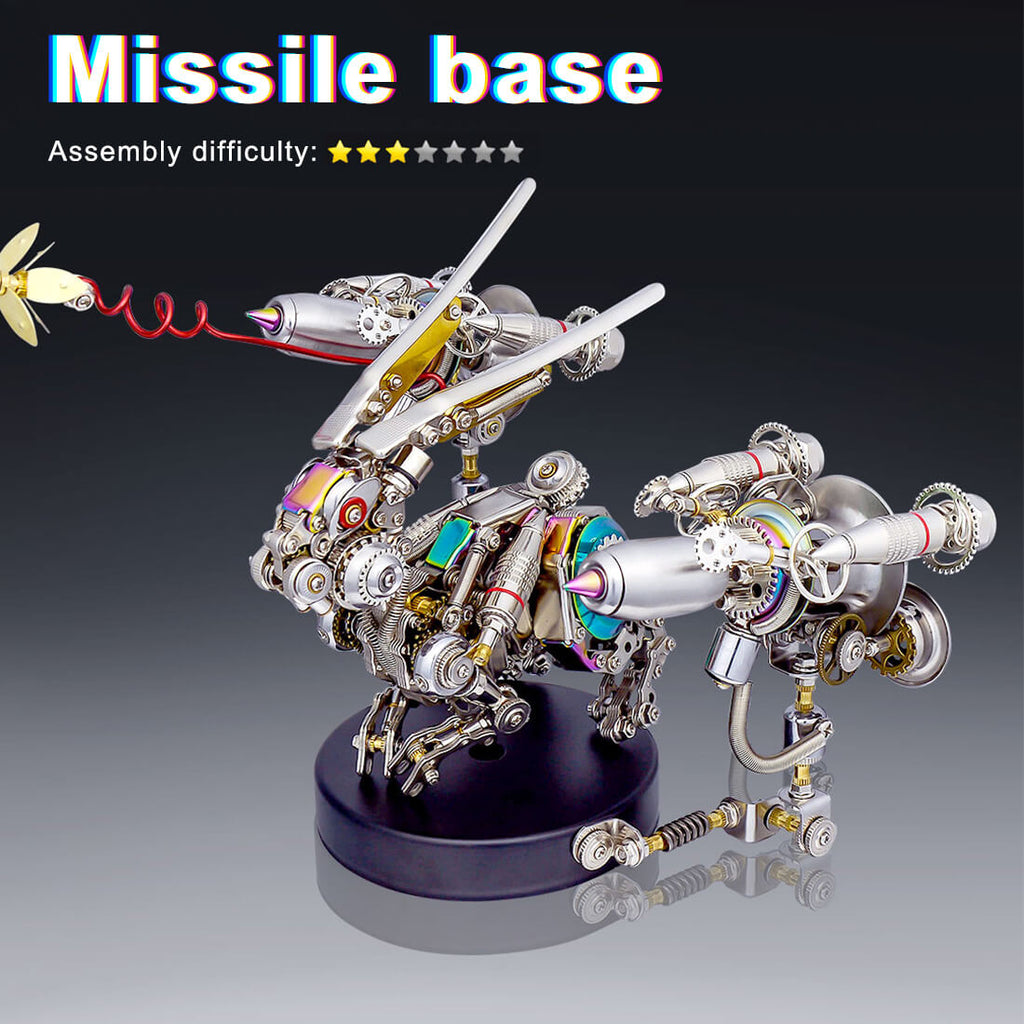 Base Misil Metal 3D para Conejo Mecánico