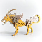 Lobo de las Llanuras Siberianas Metal 3D