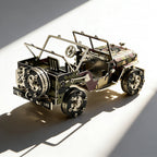 Jeep Militar Camuflaje Metal 3D