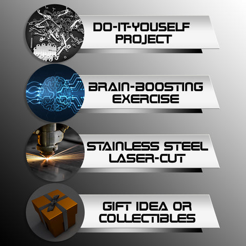 Microworld-juegos de rompecabezas de Metal 3D, Kits de modelos Spider King, Warcraft de acero, rompecabezas ensamblado DIY