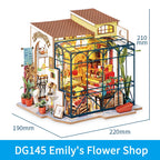 Robotime Rolife DIY Kits de casa de muñecas en miniatura para construir casa de muñecas de madera 3D regalos artesanales para niños el rincón de la felicidad