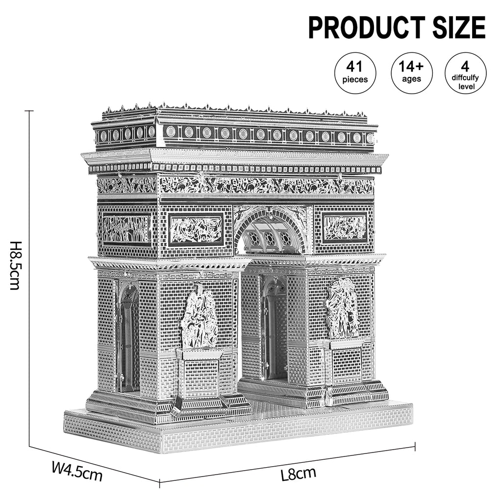 Piececool-rompecabezas 3D De Metal para adultos, modelo De construcción, arco De Triom