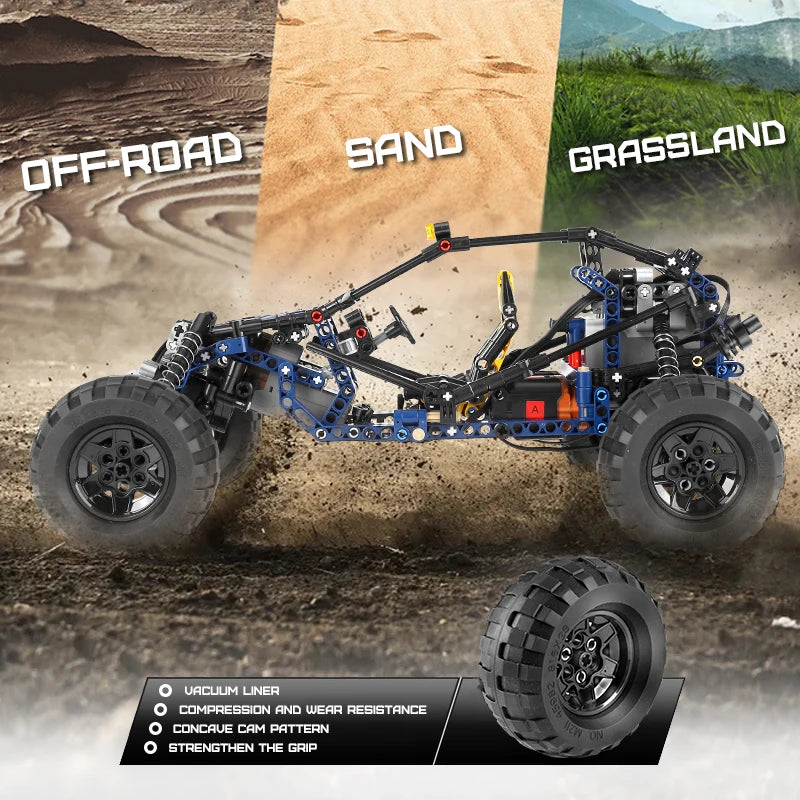 MOLD KING 18018 coche de escalada técnico MOC-3028 Lightning APP Control remoto coche modelo ladrillos