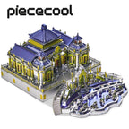 Piececool-rompecabezas de Metal 3D, juguete creativo, antiguo palacio de verano