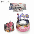 Rompecabezas de Metal 3D DIY kits de caja de música, juguetes de rompecabezas