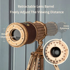 Robotime ROKR telescopio Monocular 3D juego de rompecabezas de madera juguetes de montaje para niños adolescentes adultos regalo de cumpleaños