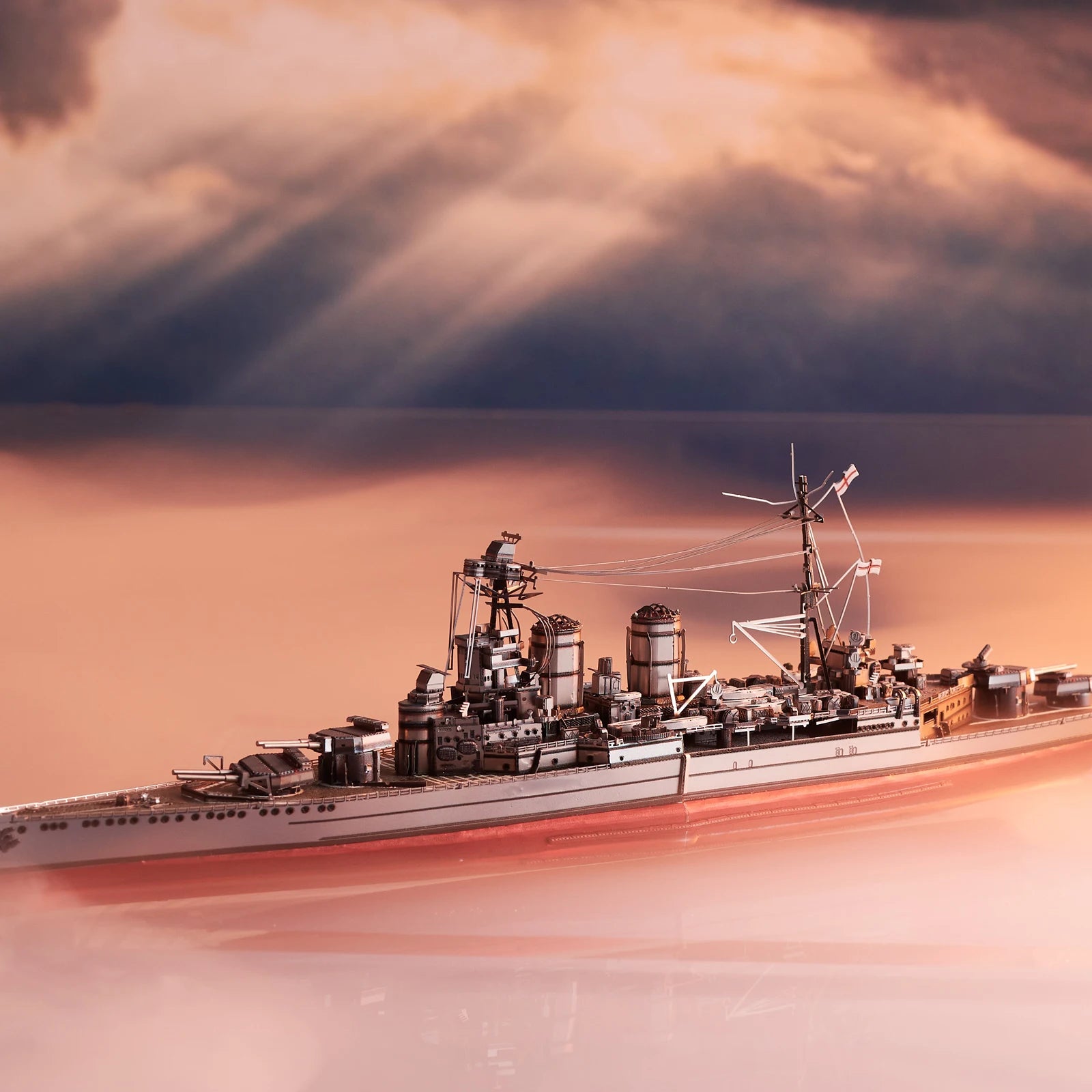 Piececool-rompecabezas de Metal 3D  modelo de construcción, buque de guerra, HMS HOOD