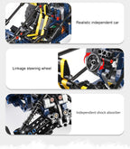 MOLD KING 18018 coche de escalada técnico MOC-3028 Lightning APP Control remoto coche modelo ladrillos