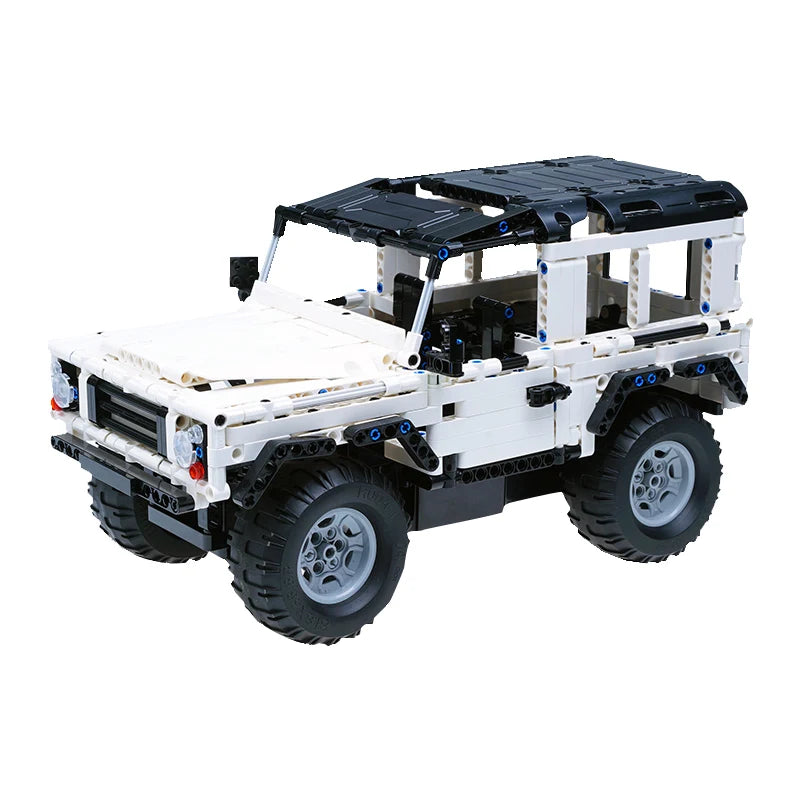 Cada-bloques de construcción de coche a Control remoto para niños, juguete de ladrillos para armar coche SUV de ciudad, serie Defender