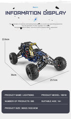 MOLD KING 18018 coche de escalada técnico MOC-3028 Lightning APP Control remoto coche modelo ladrillos