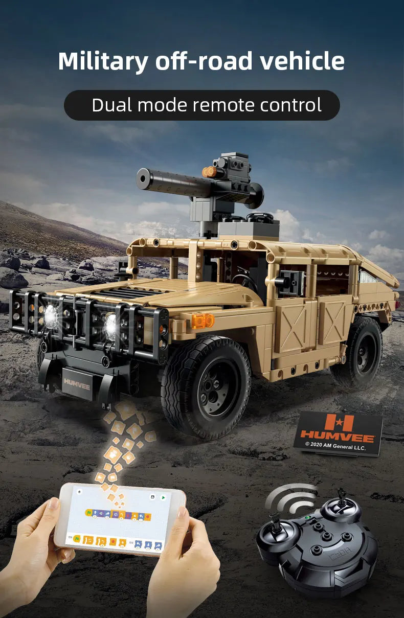 Cada 3935 Uds SUV coche blindado Buggy camiones camioneta ladrillos ciudad todoterreno Control remoto coche