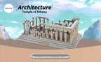 Microworld-juegos de rompecabezas de Metal 3D, Kits de modelos de construcción del templo de Atenea