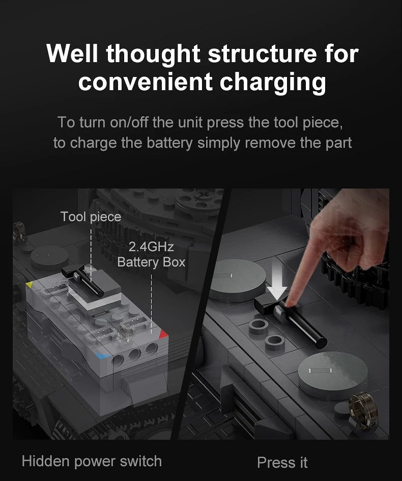 Cada 925 Uds ciudad Control remoto Ww2 ejército militar tigre tanque de bloques de construcción ladrillos RC vehículo