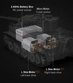 Cada 925 Uds ciudad Control remoto Ww2 ejército militar tigre tanque de bloques de construcción ladrillos RC vehículo