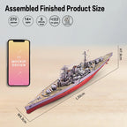 Piececool-rompecabezas de Metal 3D  modelo de construcción, buque de guerra, HMS HOOD