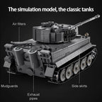 Cada 925 Uds ciudad Control remoto Ww2 ejército militar tigre tanque de bloques de construcción ladrillos RC vehículo
