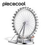Piececool-rompecabezas de Metal 3D, decoración del hogar, ojo de Londres, modelo de rompecabezas DIY