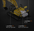 Cada 1702 Uds 1:20 ciudad coche de ingeniería con Control remoto DIY modelo de bloques de construcción RC excavadora ladrillos