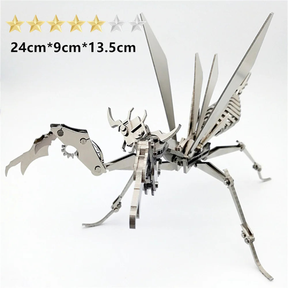 Microworld-juegos de rompecabezas de Metal 3D, Kits de modelos Spider King, Warcraft de acero, rompecabezas ensamblado DIY