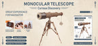 Robotime ROKR telescopio Monocular 3D juego de rompecabezas de madera juguetes de montaje para niños adolescentes adultos regalo de cumpleaños