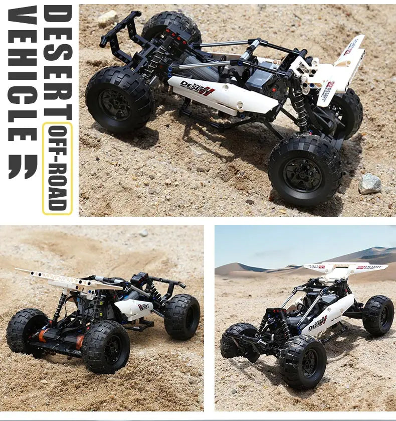Mould King- juguete de ladrillos para armar coche de carreras del desierto PF Buggy 2