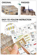 Piececool Rompecabezas Metal Cathedral de Notre Dame,