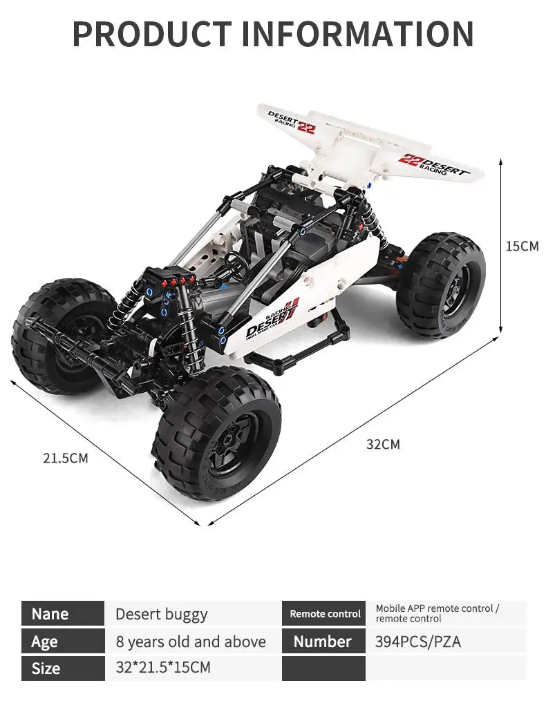 Mould King- juguete de ladrillos para armar coche de carreras del desierto PF Buggy 2