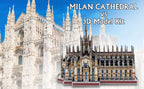 Microworld-rompecabezas de Metal 3D, Kits de modelos de construcción de catedral de Milán
