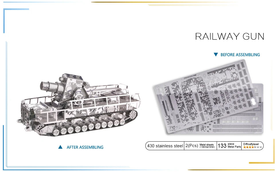 Piececool-rompecabezas de Metal 3D para adultos, modelo de construcción