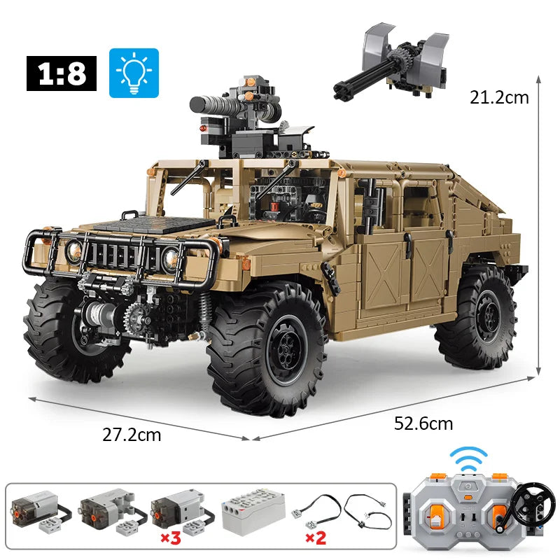 Cada 3935 Uds SUV coche blindado Buggy camiones camioneta ladrillos ciudad todoterreno Control remoto coche