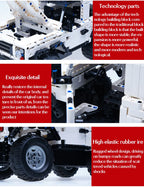 Cada-bloques de construcción de coche a Control remoto para niños, juguete de ladrillos para armar coche SUV de ciudad, serie Defender