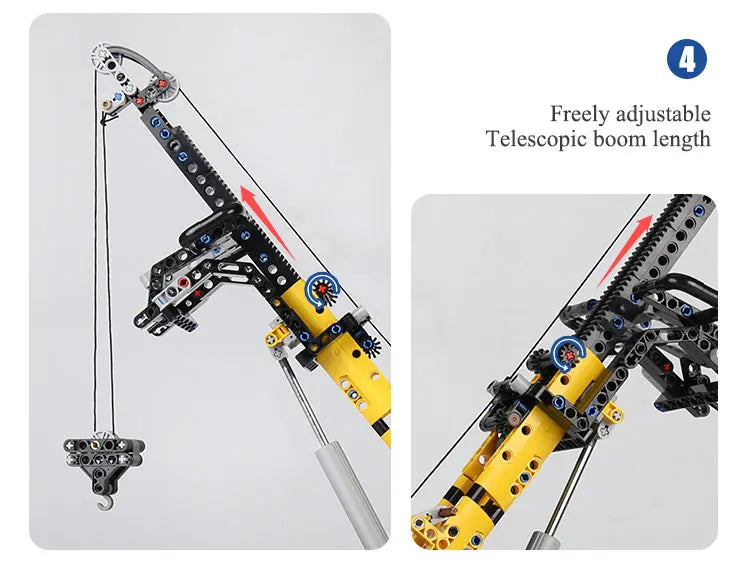 MOULD KING-bloques de construcción   juguete de ladrillos para armar camión remolque de alta tecnología