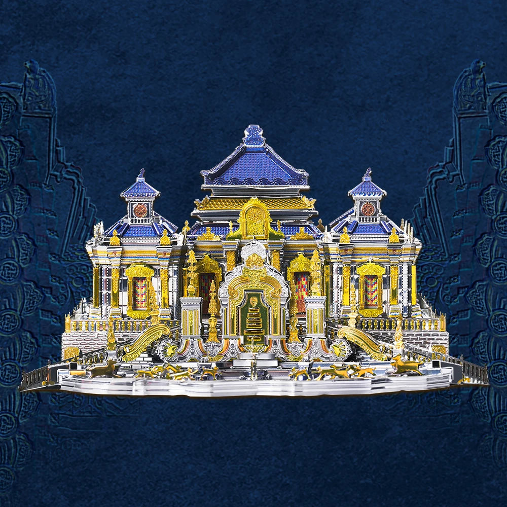 Piececool-rompecabezas de Metal 3D, juguete creativo, antiguo palacio de verano