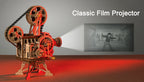 Robotime ROKR-proyector de manivela, Vitascopio de película clásica, rompecabezas de madera 3D, modelo de juguete de construcción para niños y adultos LK601