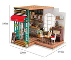 Robotime-casa de muñecas artística, Kits de casa en miniatura DIY, Mini casa de muñecas con muebles, juguetes de café de Simon para niños, regalo para niñas DG109