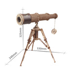 Robotime ROKR telescopio Monocular 3D juego de rompecabezas de madera juguetes de montaje para niños adolescentes adultos regalo de cumpleaños