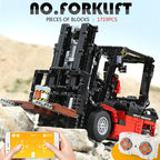 Mould King-bloques de construcción técnicos ladrillos de MOC-3681, vehículos de ingeniería de ciudad, carretilla elevadora RC