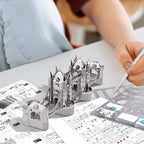 Piececool-rompecabezas de Metal 3D para adultos, rompecabezas de puente de La Torre de Londres, Kits de construcción de modelos