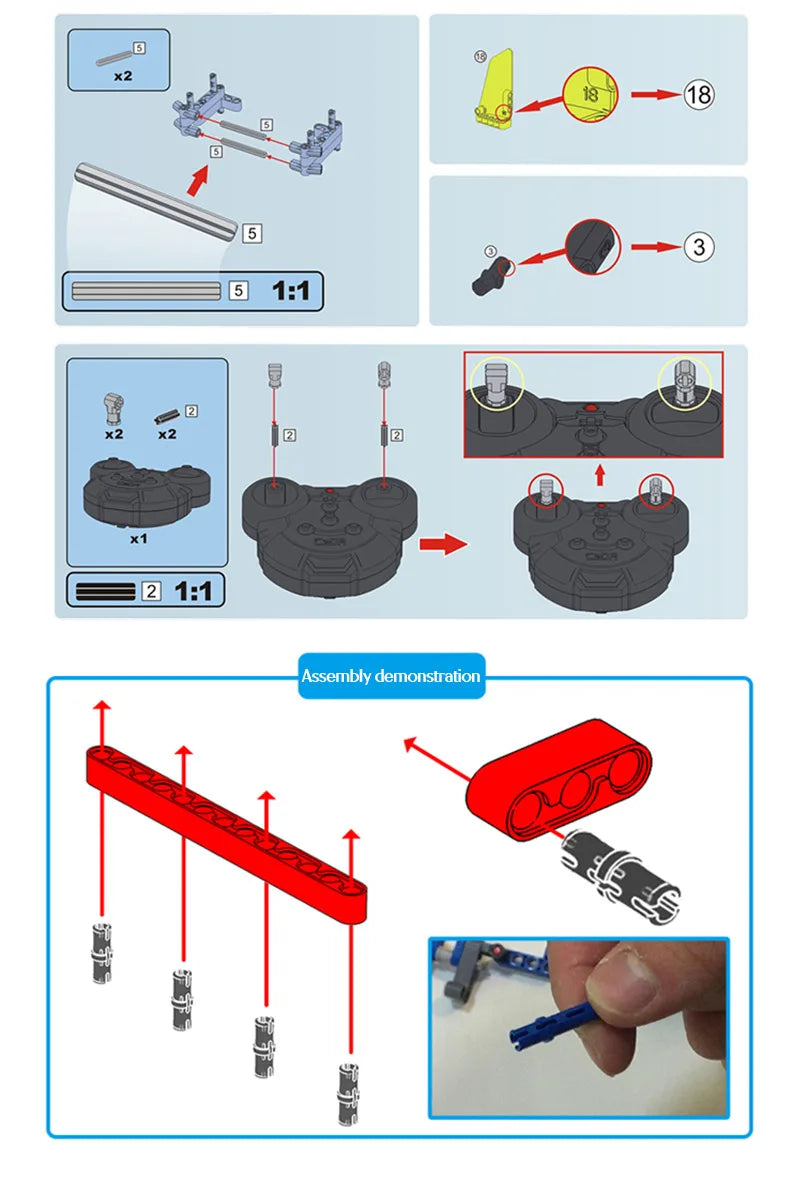 Cada-bloques de construcción de coche a Control remoto para niños, juguete de ladrillos para armar coche SUV de ciudad, serie Defender