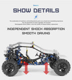 MOLD KING 18018 coche de escalada técnico MOC-3028 Lightning APP Control remoto coche modelo ladrillos