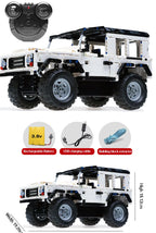 Cada-bloques de construcción de coche a Control remoto para niños, juguete de ladrillos para armar coche SUV de ciudad, serie Defender