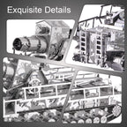 Piececool-rompecabezas de Metal 3D para adultos, modelo de construcción