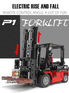 Mould King-bloques de construcción técnicos ladrillos de MOC-3681, vehículos de ingeniería de ciudad, carretilla elevadora RC