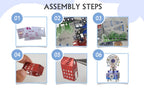 Microworld rompecabezas 3D regalo constelación amor tema caja de música giratoria Kits DIY rompecabezas