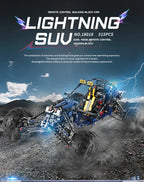 MOLD KING 18018 coche de escalada técnico MOC-3028 Lightning APP Control remoto coche modelo ladrillos