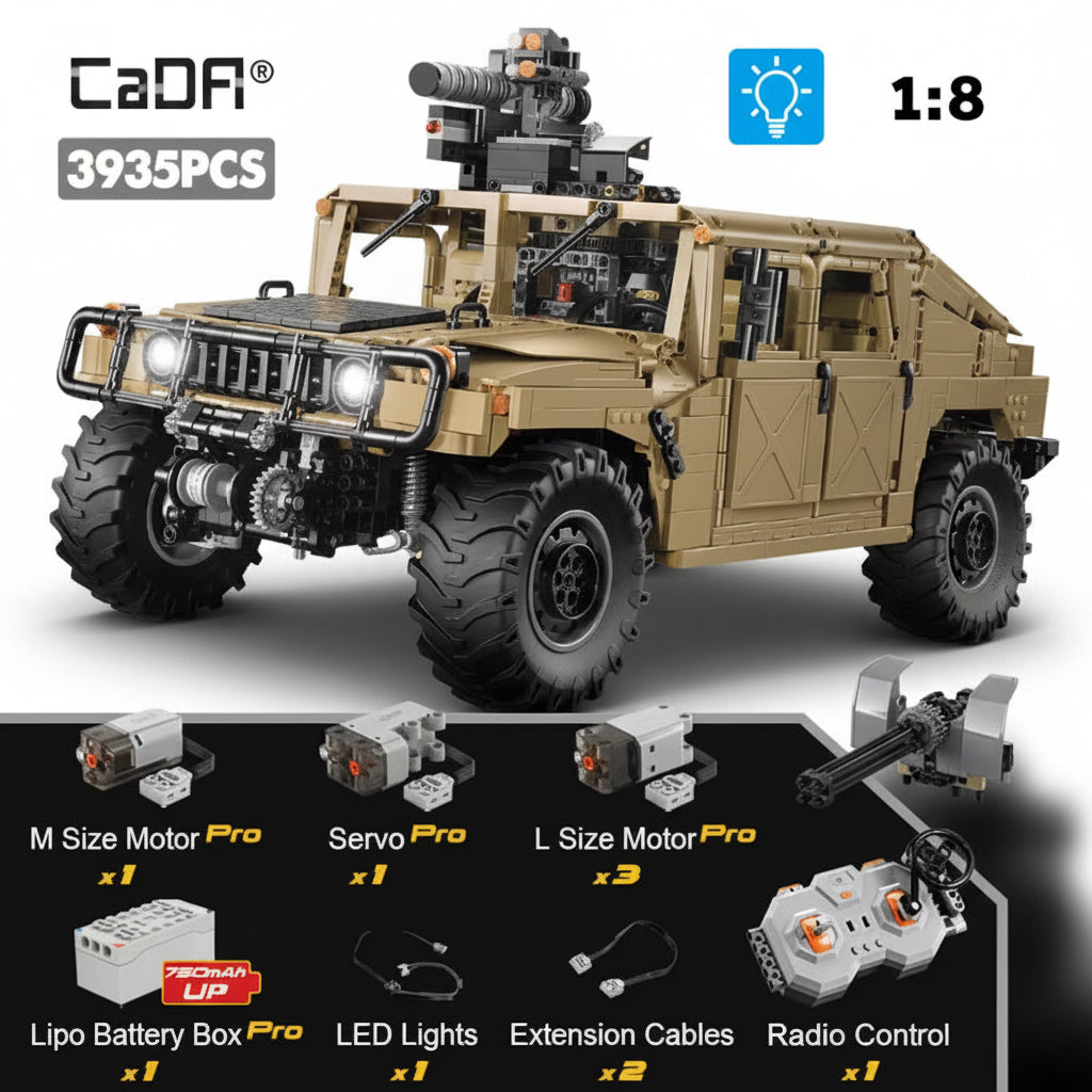Cada 3935 Uds SUV coche blindado Buggy camiones camioneta ladrillos ciudad todoterreno Control remoto coche