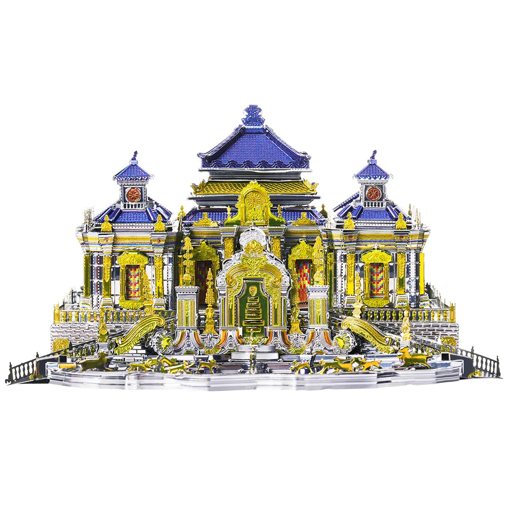 Piececool-rompecabezas de Metal 3D, juguete creativo, antiguo palacio de verano