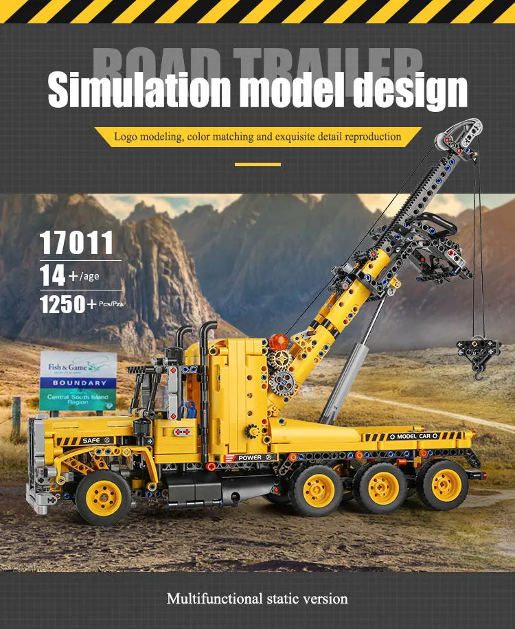 MOULD KING-bloques de construcción   juguete de ladrillos para armar camión remolque de alta tecnología