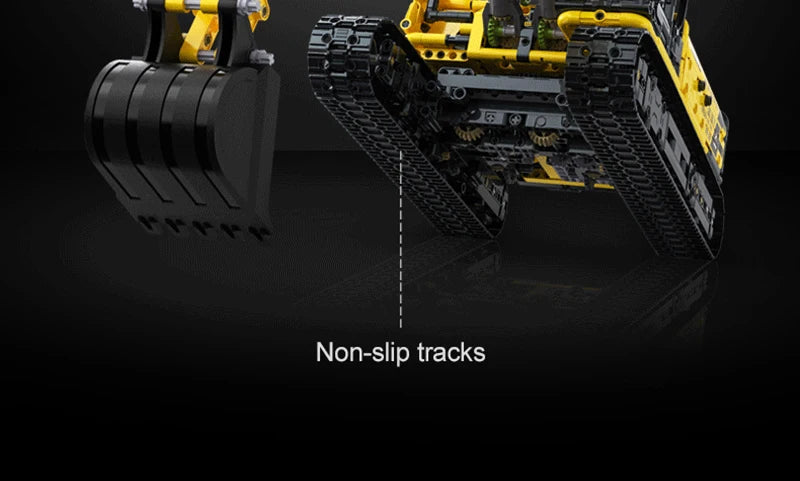 Cada 1702 Uds 1:20 ciudad coche de ingeniería con Control remoto DIY modelo de bloques de construcción RC excavadora ladrillos