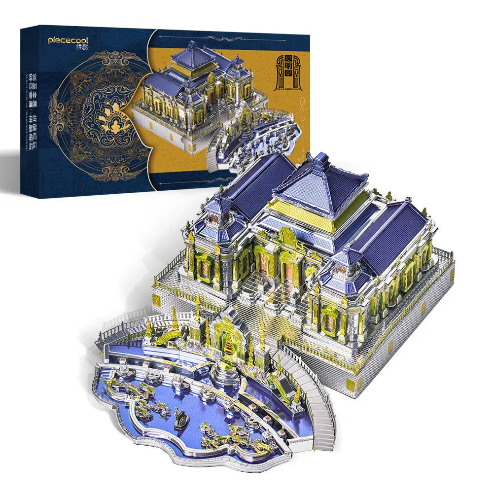 Piececool-rompecabezas de Metal 3D, juguete creativo, antiguo palacio de verano